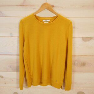 BRAX Women's 42 XL Sweater Goldenrod Round Neck Fine Knit Long Sleeve Pullover